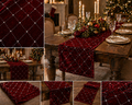 Elegant velvet table runner designed for festive dining settings and bulk buyers.