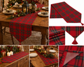 Red Plaid Christmas Table Runner – Classic Tartan Holiday Table Decor for Wholesale & Custom Orders