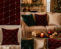 Luxury Velvet Christmas Pillow Covers with Rhinestone Pattern – Decorative Cushion Case | Wholesale & Custom