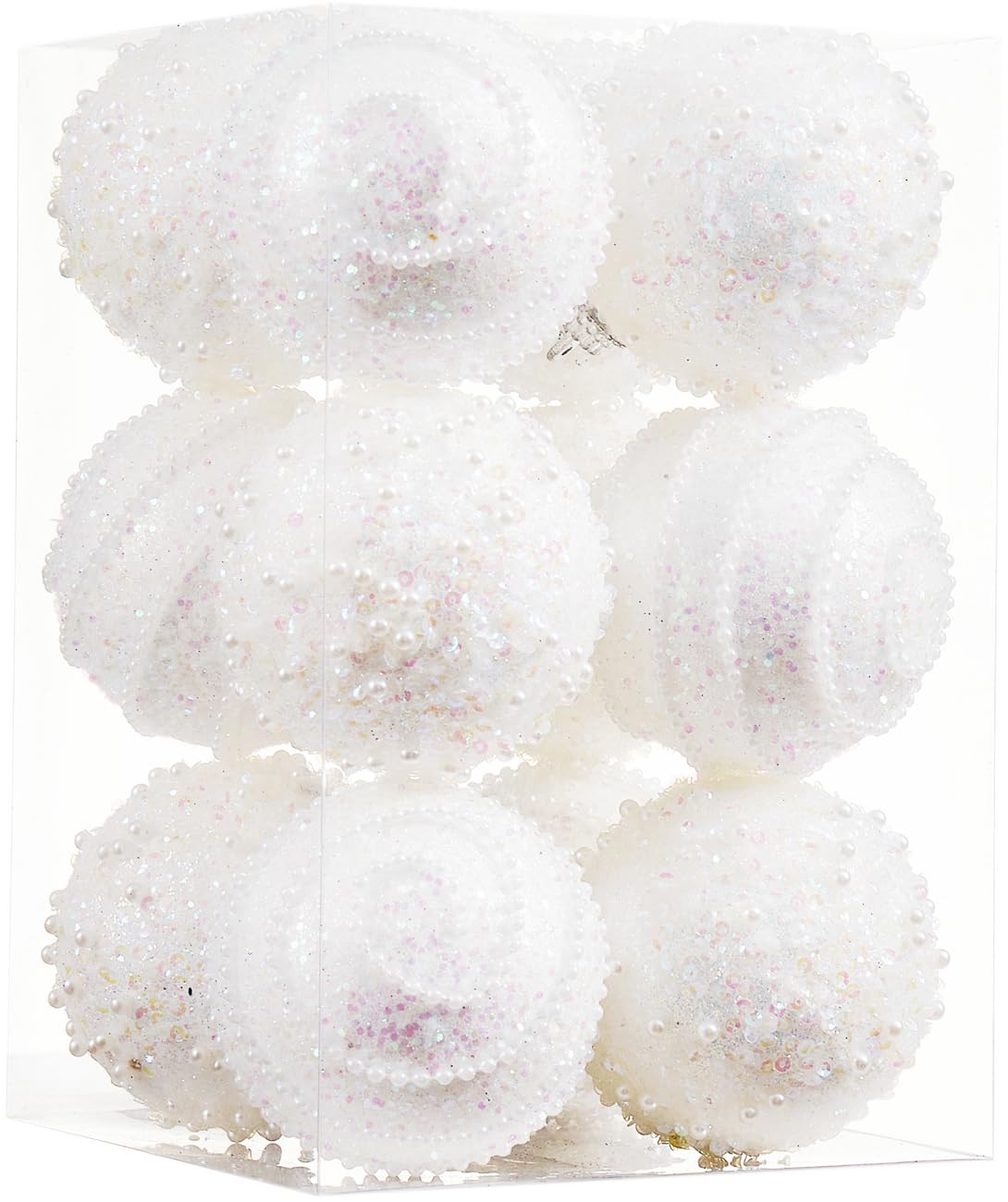 Gold Beaded Christmas Ball Ornament Set Wholesale | Luxury Glitter Holiday Decorations