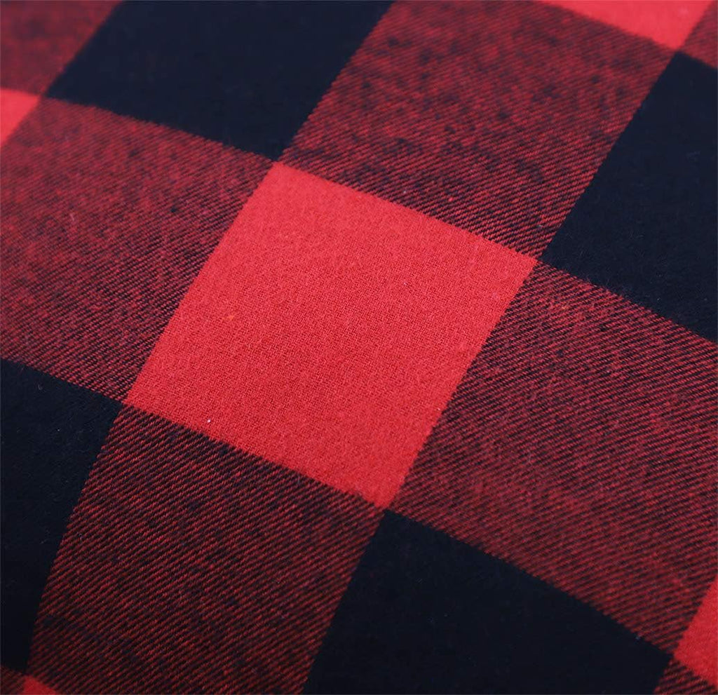Rustic Christmas Decoration Plaid Pillow Cover Wholesale