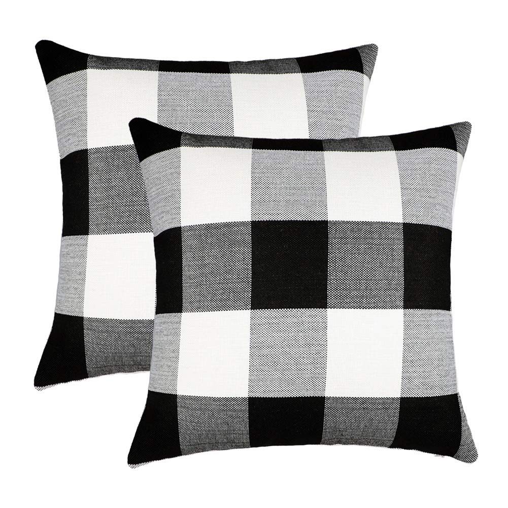 Rustic Christmas Decoration Plaid Pillow Cover Wholesale
