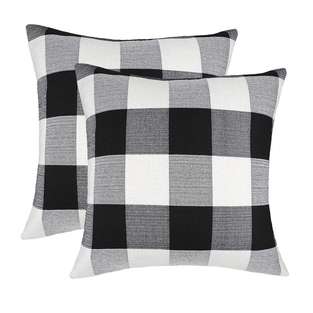 Rustic Christmas Decoration Plaid Pillow Cover Wholesale