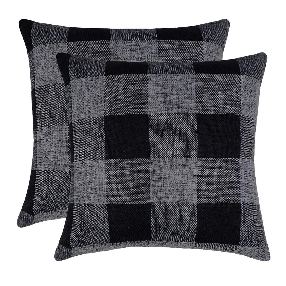 Rustic Christmas Decoration Plaid Pillow Cover Wholesale