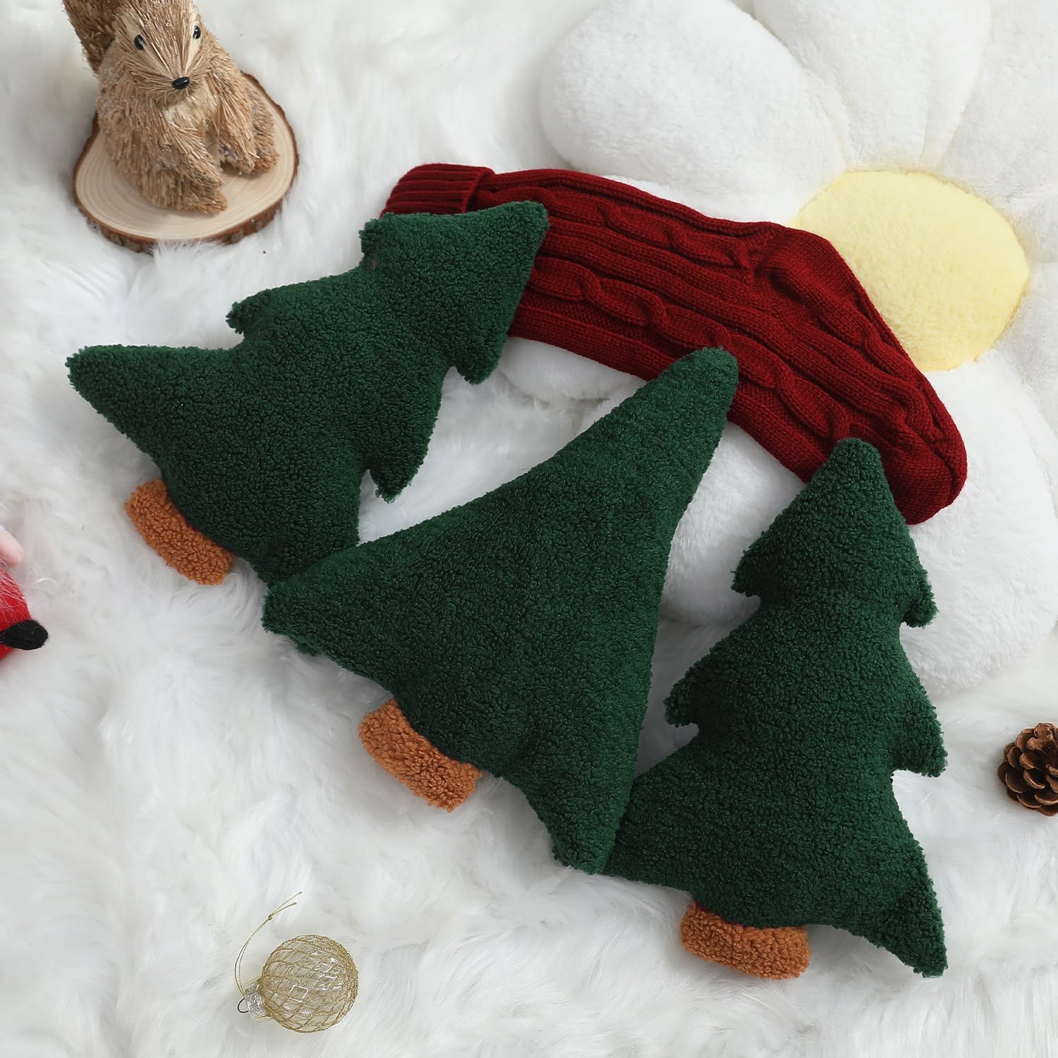 Wholesale Christmas Tree Shaped Pillow | Plush Holiday Cushion Supplier