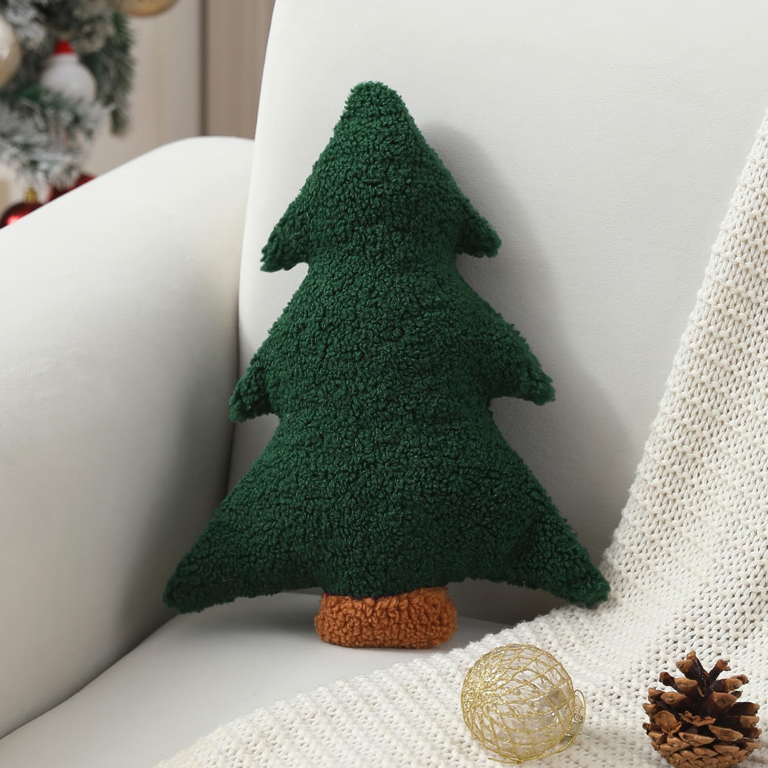 Wholesale Christmas Tree Shaped Pillow | Plush Holiday Cushion Supplier