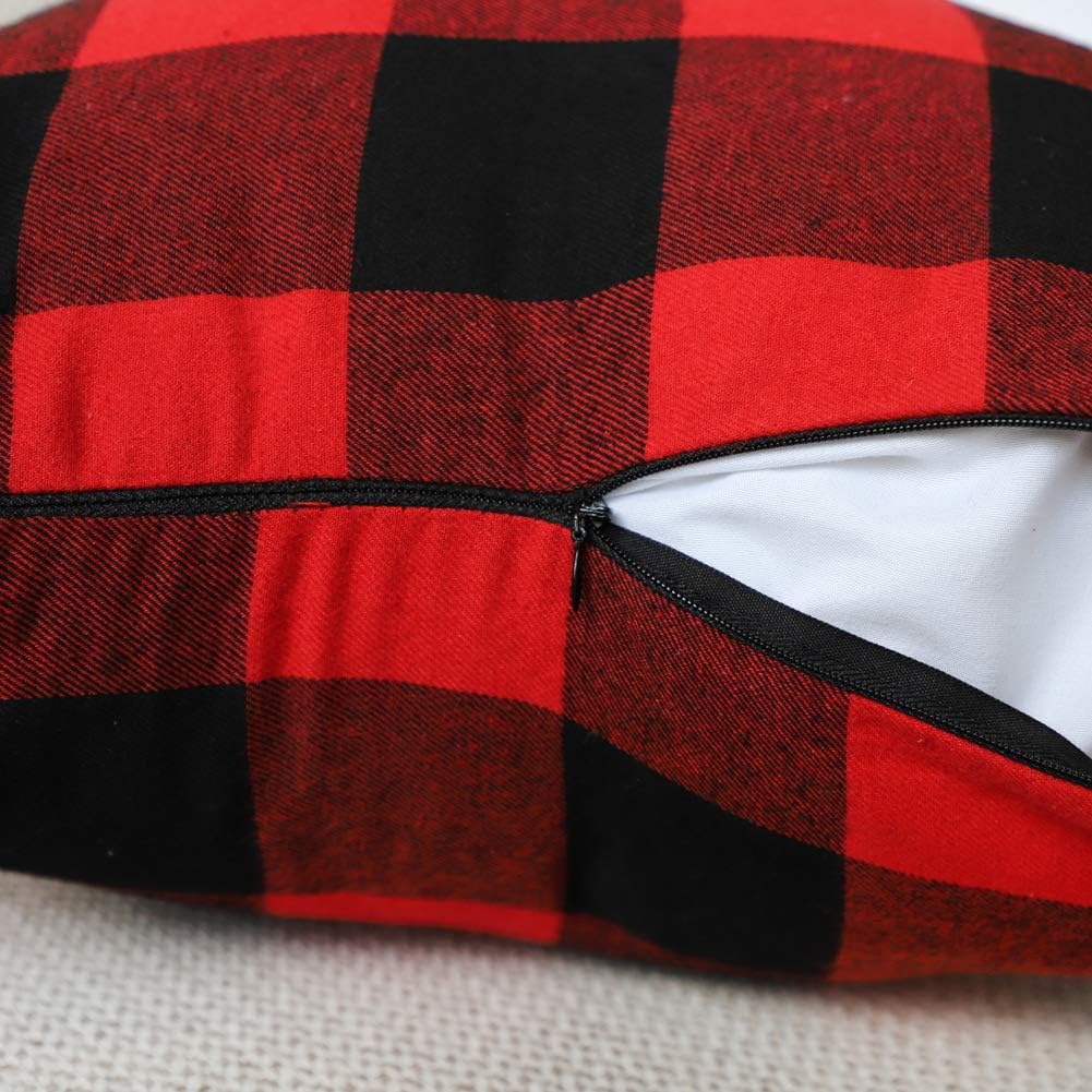 Rustic Christmas Decoration Plaid Pillow Cover Wholesale