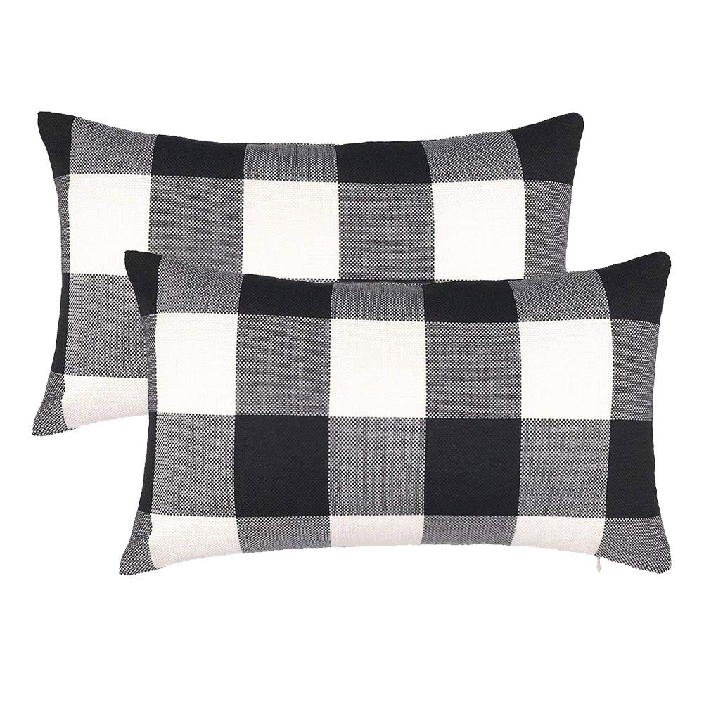 Rustic Christmas Decoration Plaid Pillow Cover Wholesale