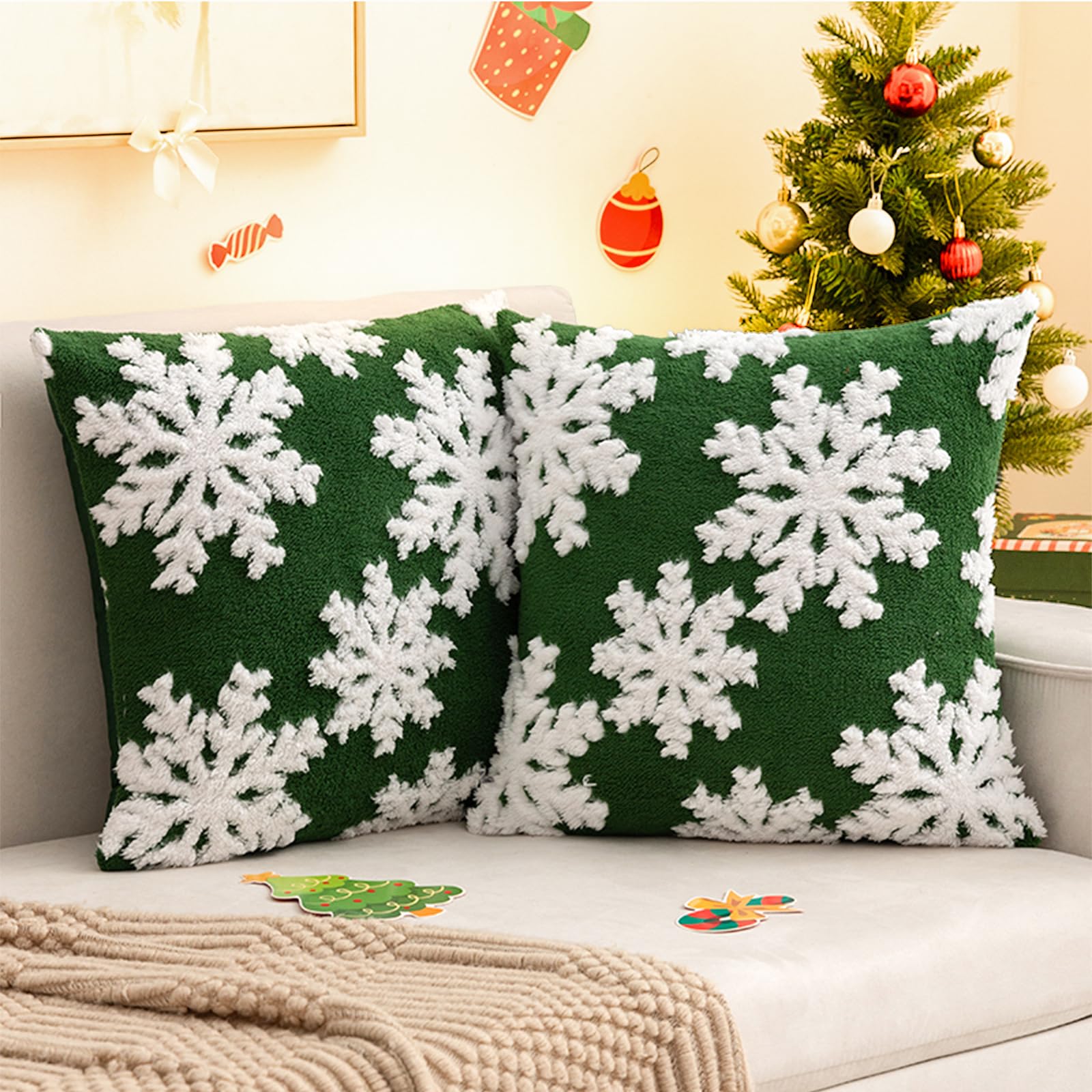 Wholesale Christmas Tree Plush Pillow Covers | Luxury Holiday Cushion Supplier