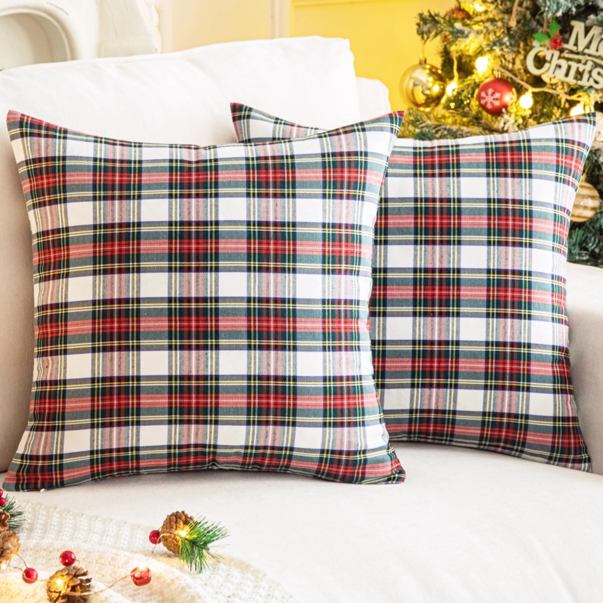 Classic Plaid Cushion Cover Wholesale | Farmhouse Decorative Pillow Cover Supplier
