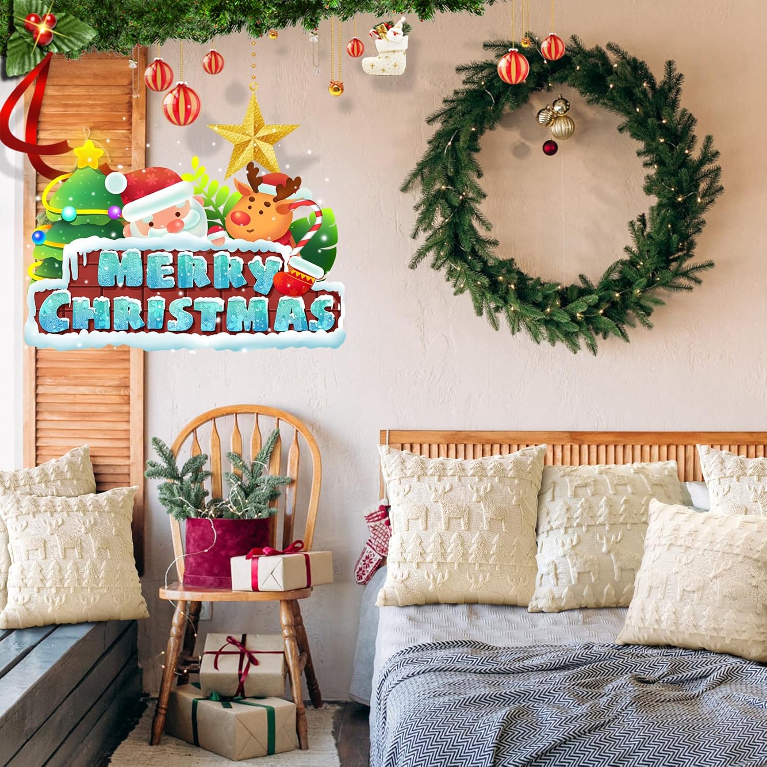 Wholesale Plush Reindeer Christmas Tree Pillow Covers | Holiday Cushion Supplier