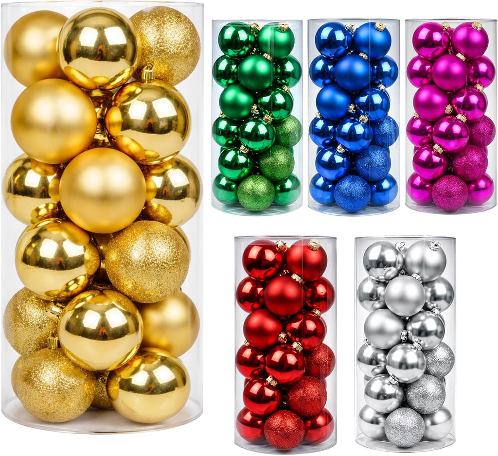 24ct Gold Christmas Ball Wholesale- Shatterproof Christmas Tree Decoration Ornaments Supplier