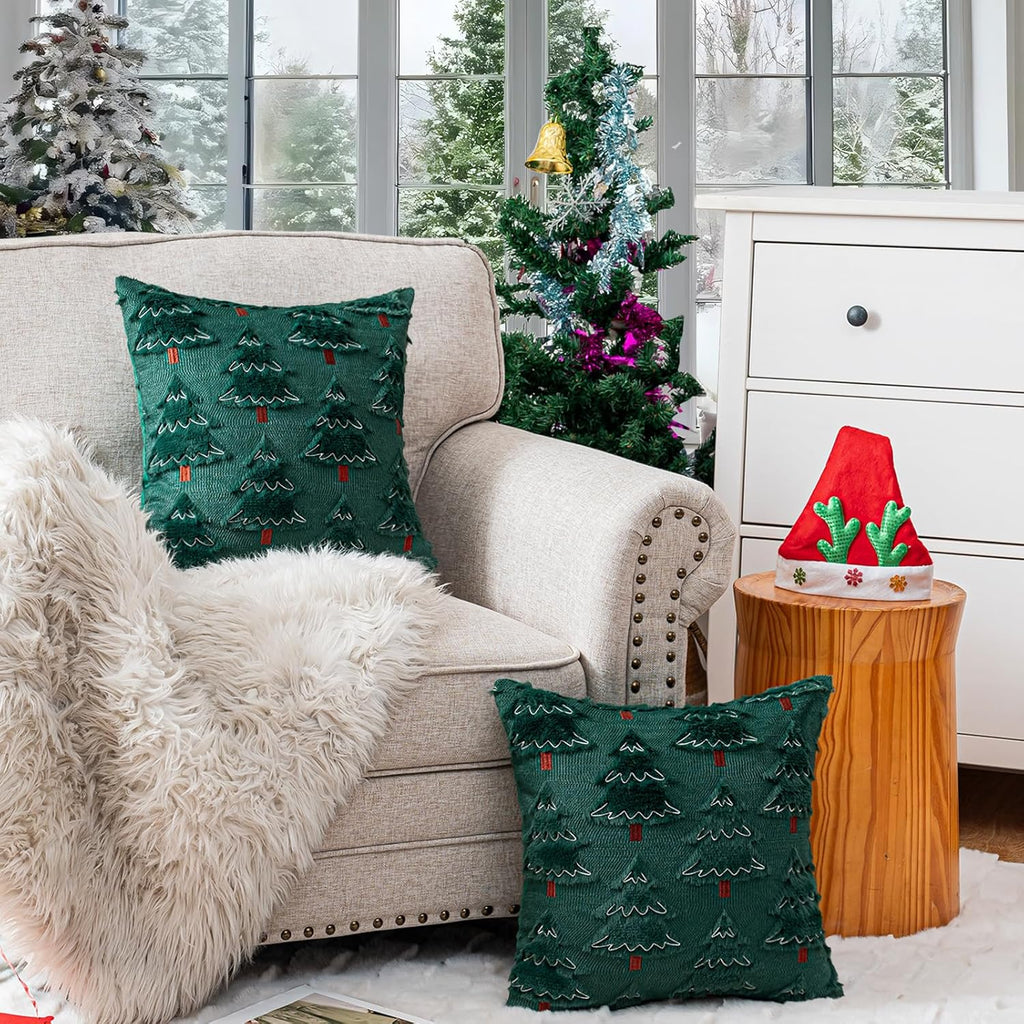 Wholesale Christmas Tree Plush Pillow Covers | Luxury Holiday Cushion Supplier