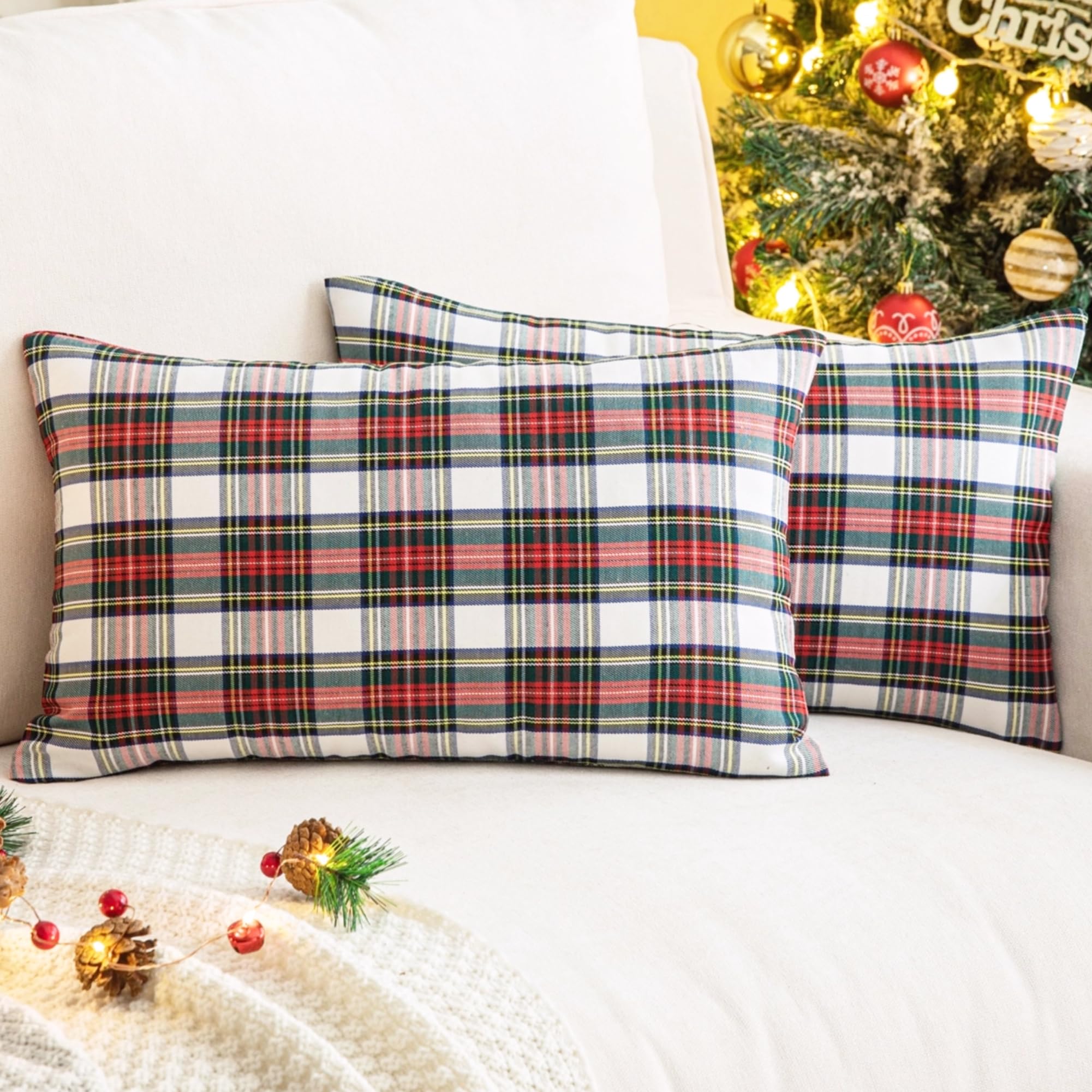 Classic Plaid Cushion Cover Wholesale | Farmhouse Decorative Pillow Cover Supplier