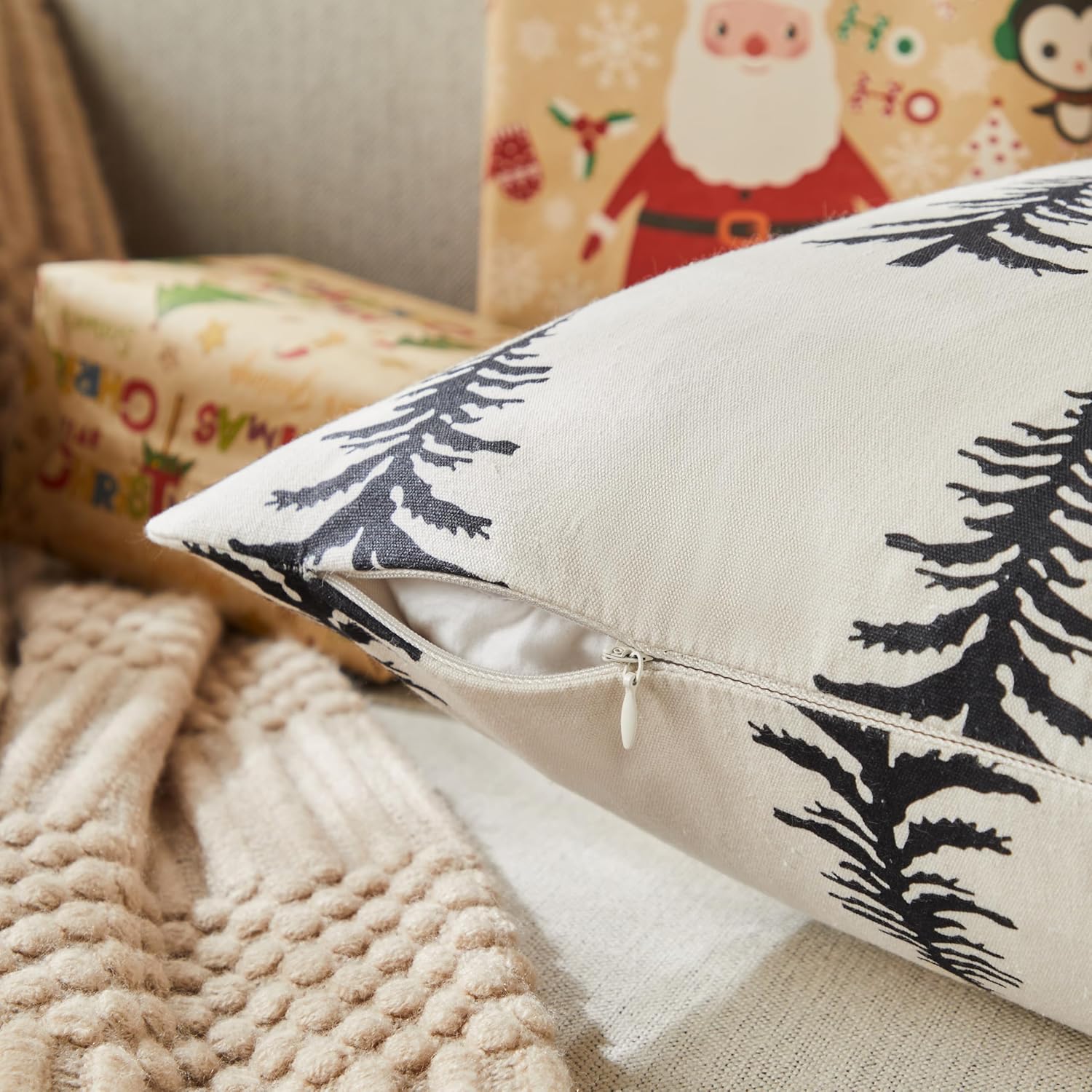 Wholesale Christmas Tree Printed Pillow Covers | Holiday Cushion Supplier