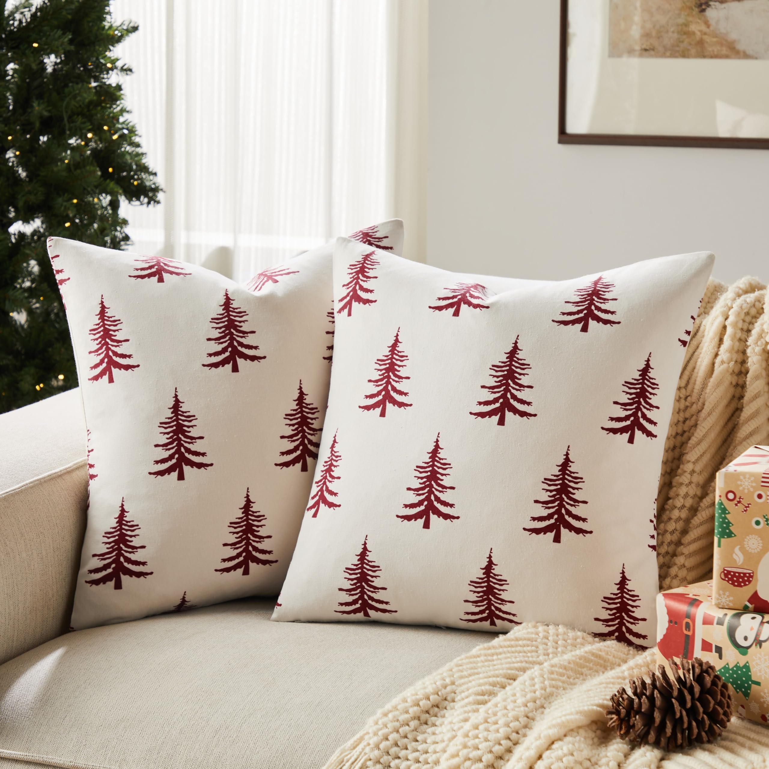 Wholesale Christmas Tree Printed Pillow Covers | Holiday Cushion Supplier