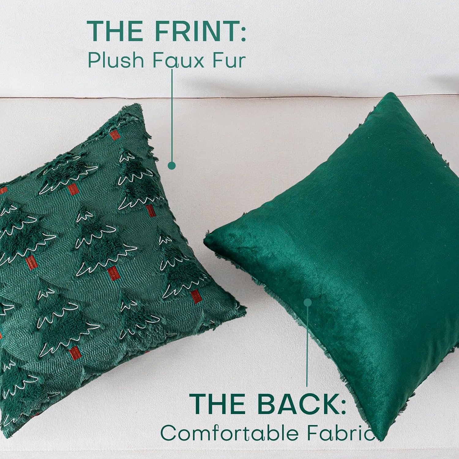 Wholesale Christmas Tree Plush Pillow Covers | Luxury Holiday Cushion Supplier
