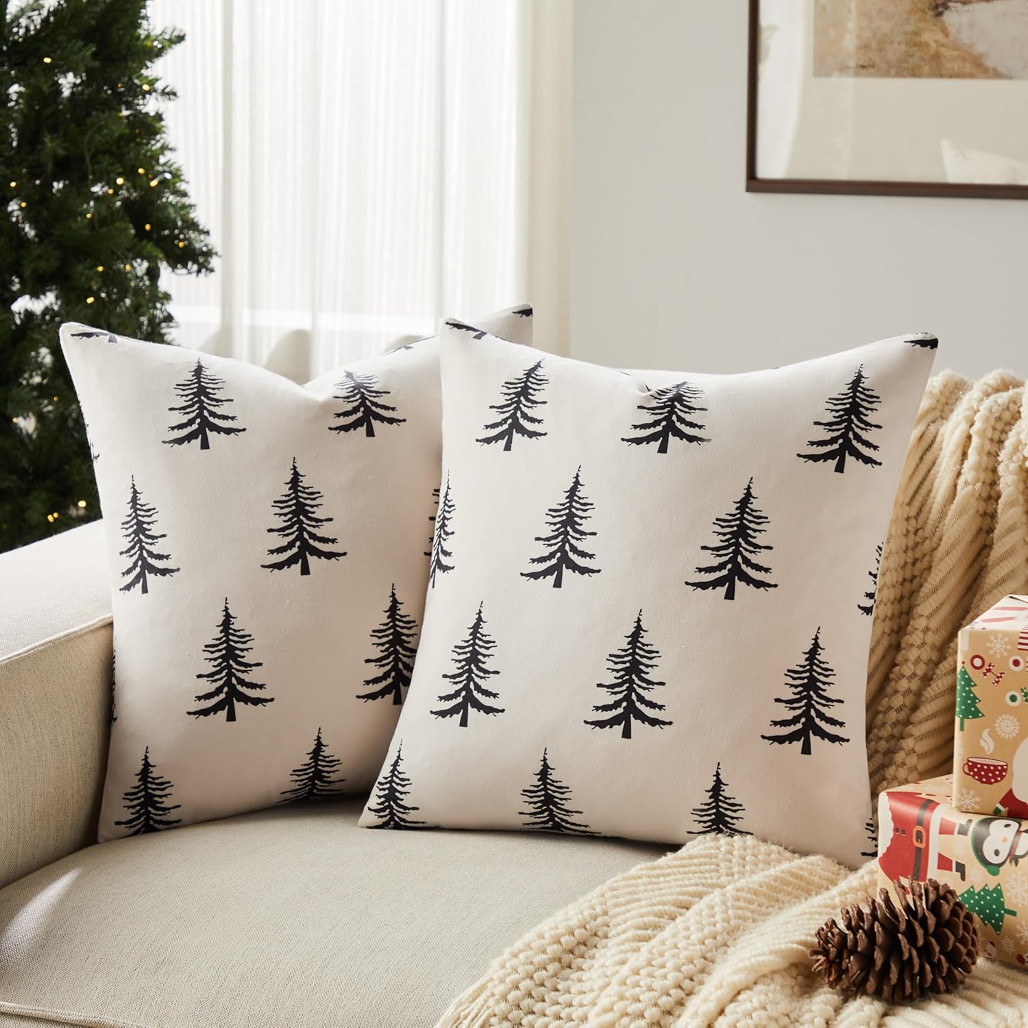 Wholesale Christmas Tree Printed Pillow Covers | Holiday Cushion Supplier