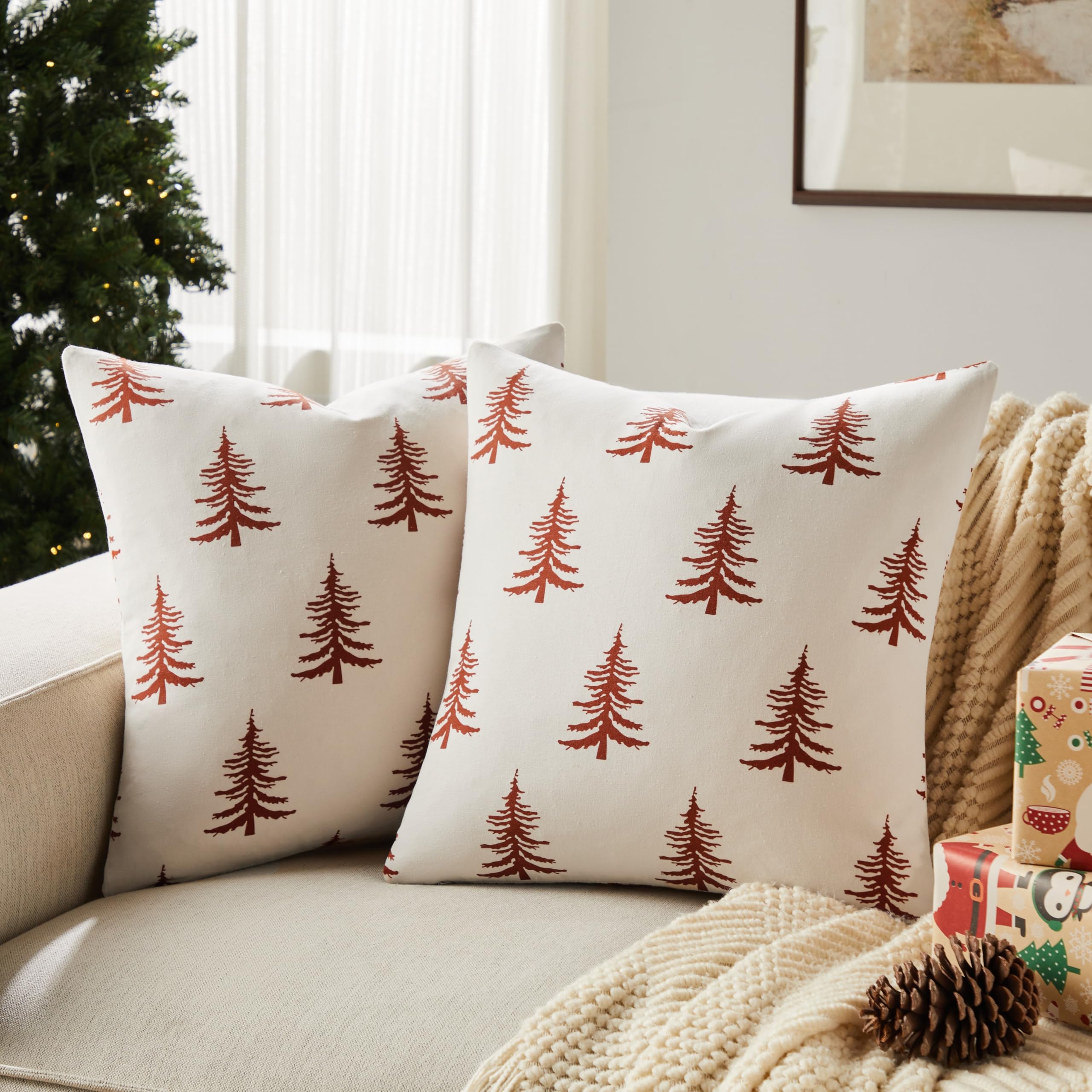 Wholesale Christmas Tree Printed Pillow Covers | Holiday Cushion Supplier