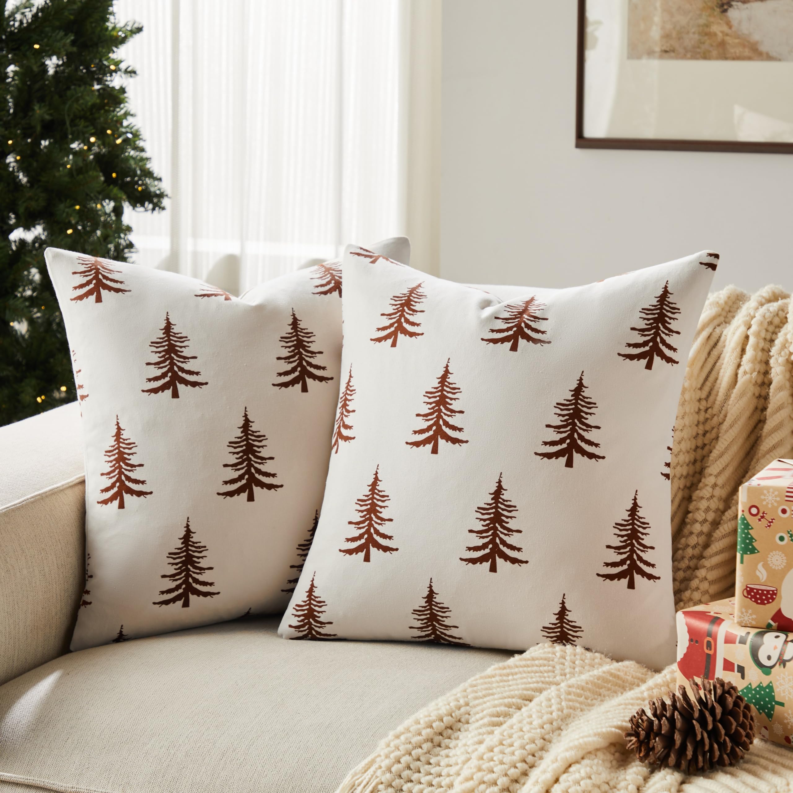Wholesale Christmas Tree Printed Pillow Covers | Holiday Cushion Supplier