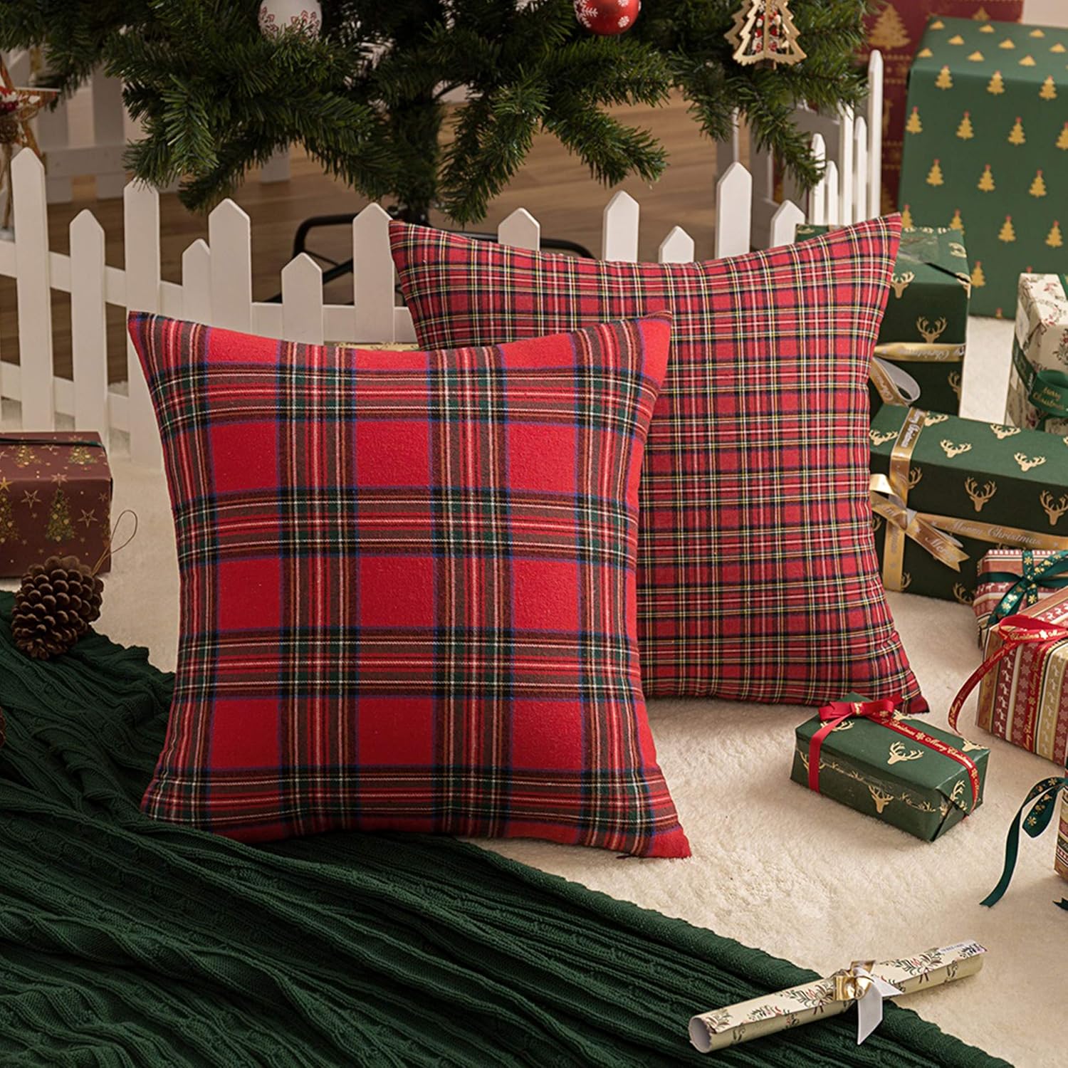 Classic Plaid Cushion Cover Wholesale | Farmhouse Decorative Pillow Cover Supplier