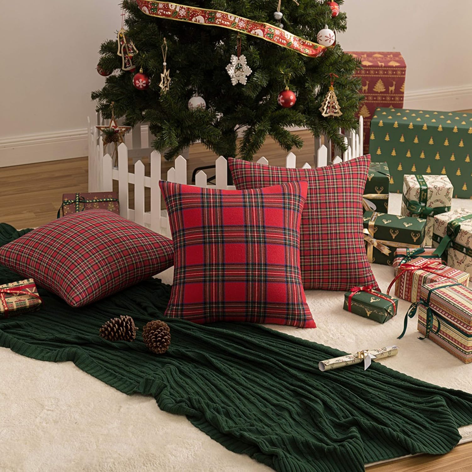 Classic Plaid Cushion Cover Wholesale | Farmhouse Decorative Pillow Cover Supplier