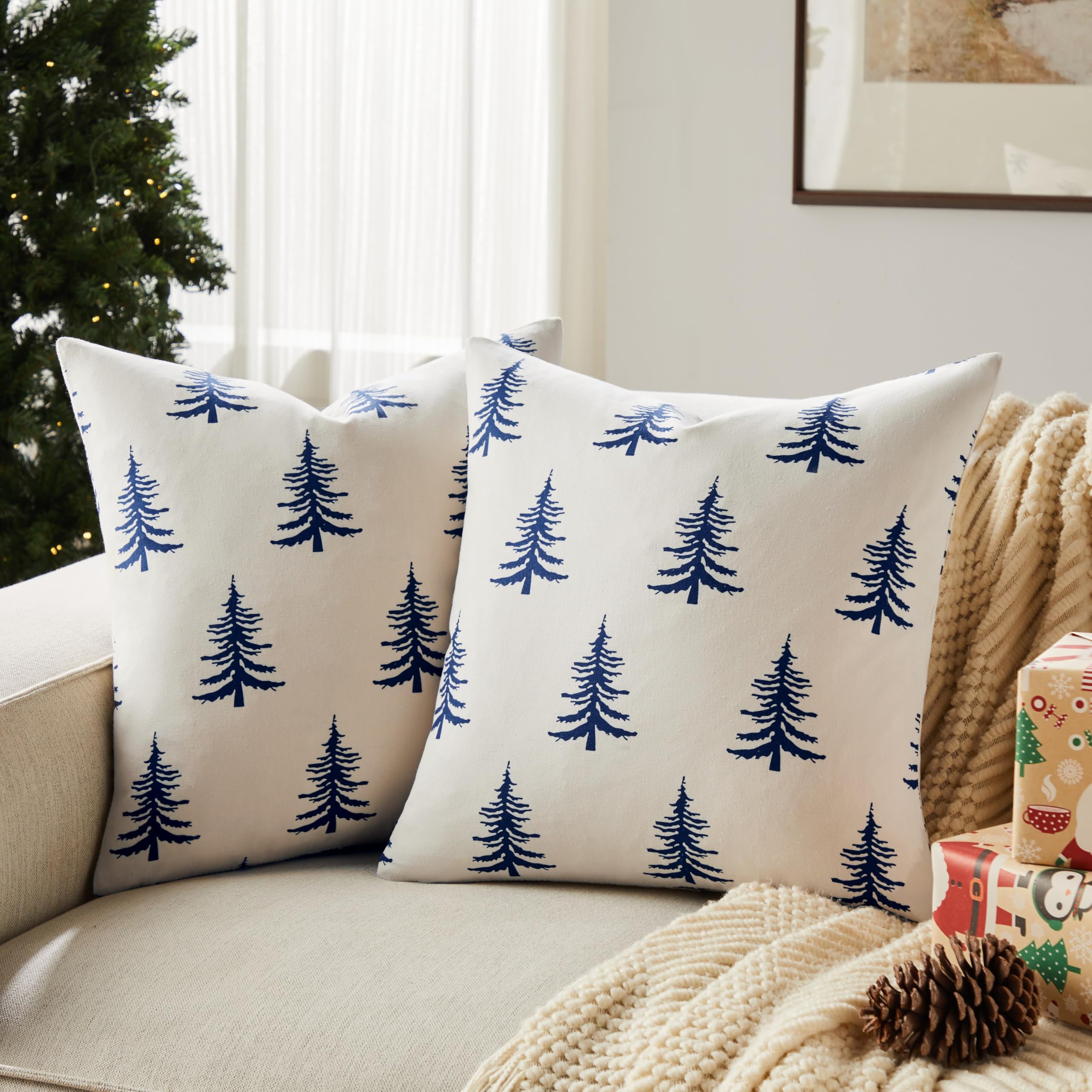 Wholesale Christmas Tree Printed Pillow Covers | Holiday Cushion Supplier
