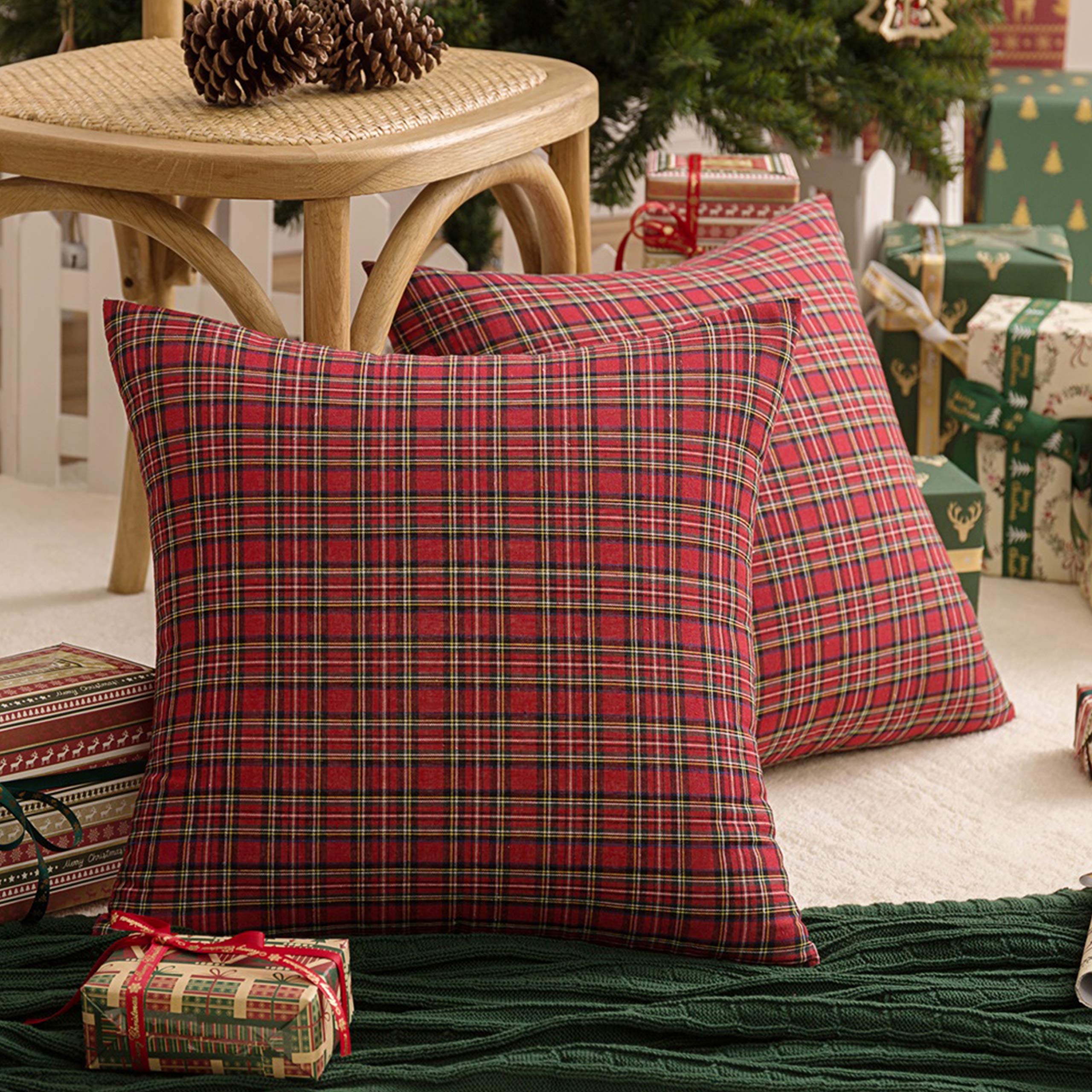 Classic Plaid Cushion Cover Wholesale | Farmhouse Decorative Pillow Cover Supplier
