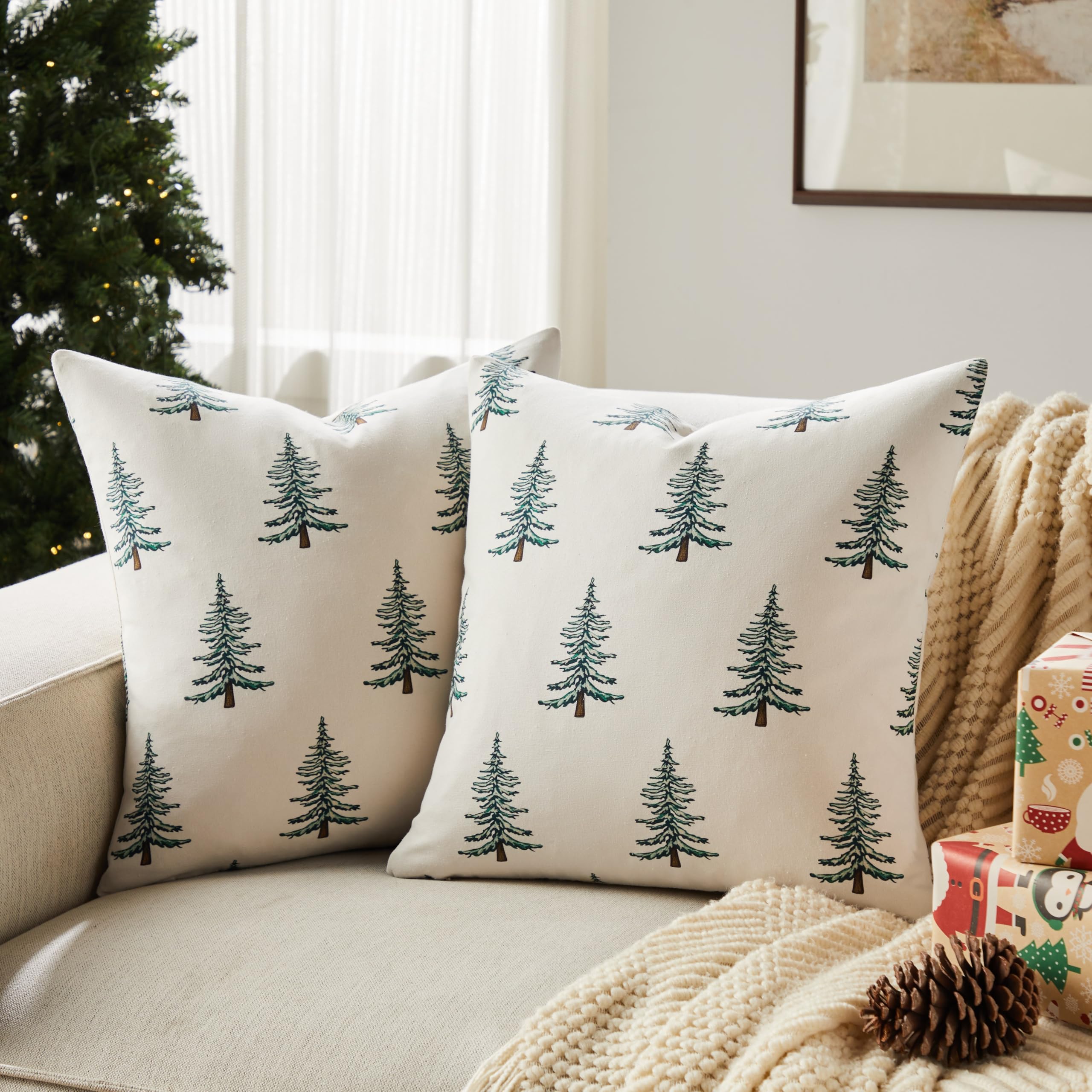 Wholesale Christmas Tree Printed Pillow Covers | Holiday Cushion Supplier