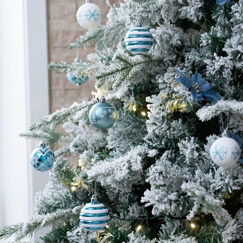 Christmas Ornaments Tree Decorations Wholesale, 24ct Shatterproof Christmas Ball Ornaments Set Supplier
