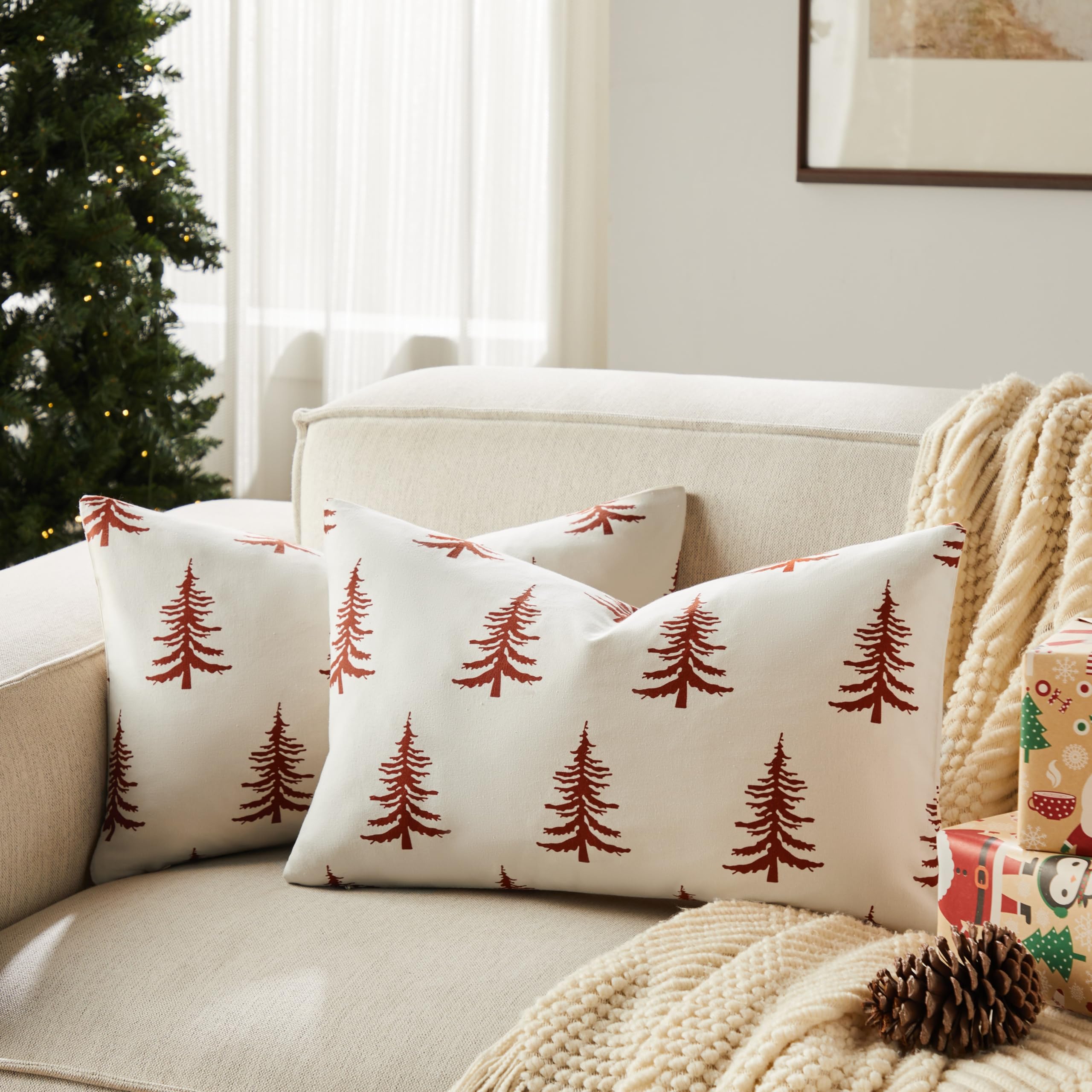 Wholesale Christmas Tree Printed Pillow Covers | Holiday Cushion Supplier