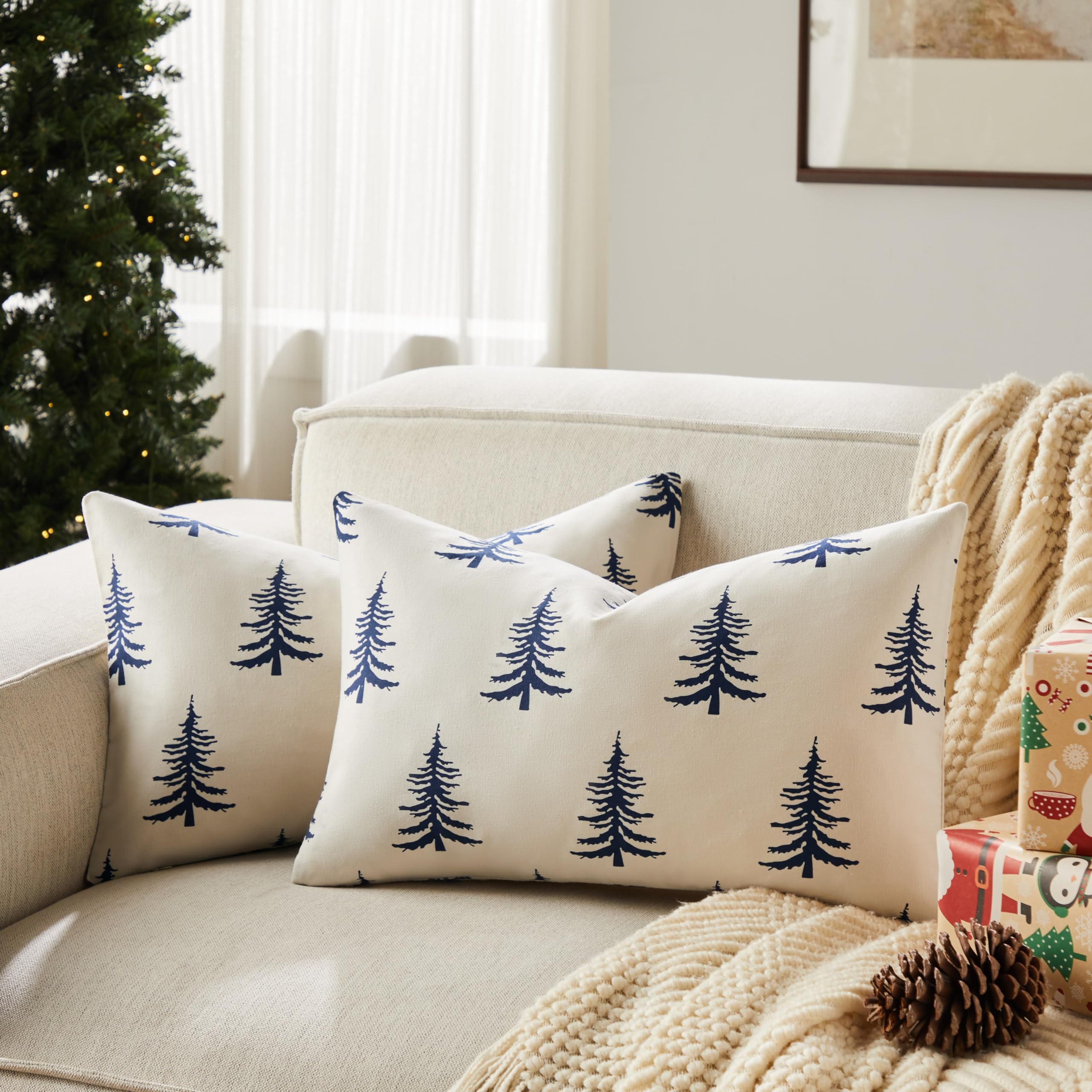 Wholesale Christmas Tree Printed Pillow Covers | Holiday Cushion Supplier
