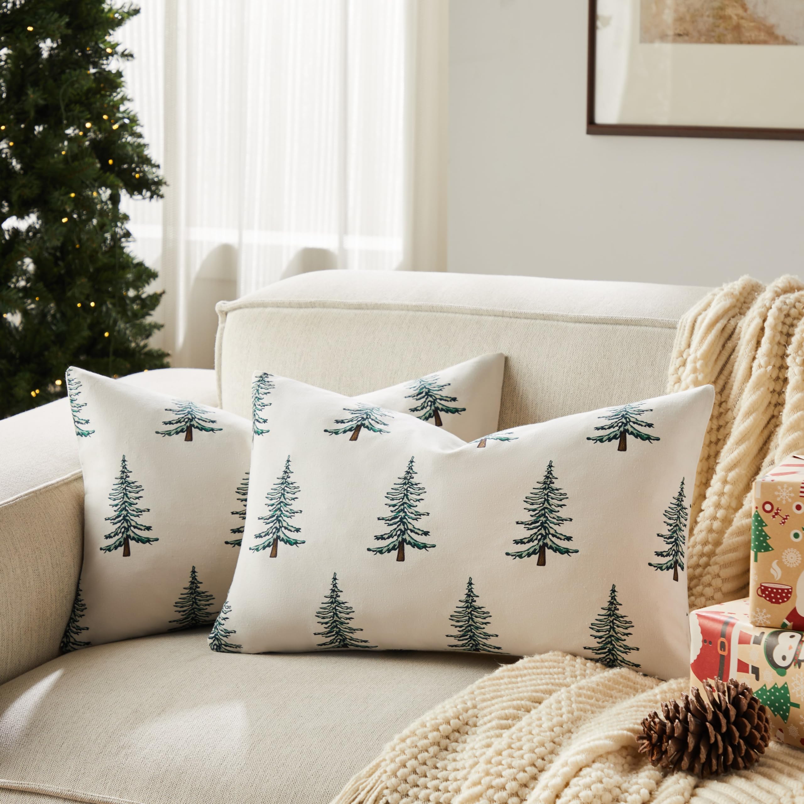 Wholesale Christmas Tree Printed Pillow Covers | Holiday Cushion Supplier