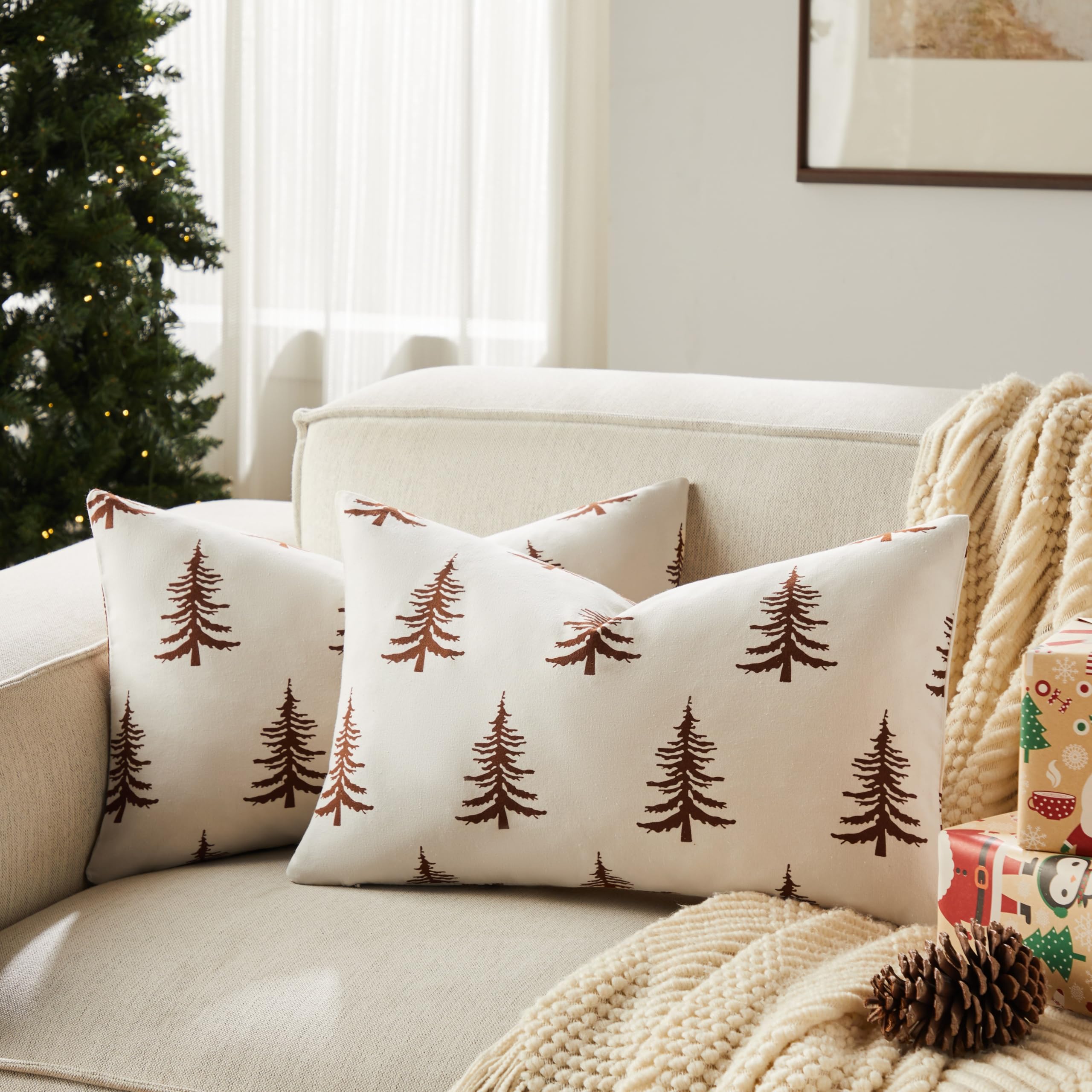 Wholesale Christmas Tree Printed Pillow Covers | Holiday Cushion Supplier