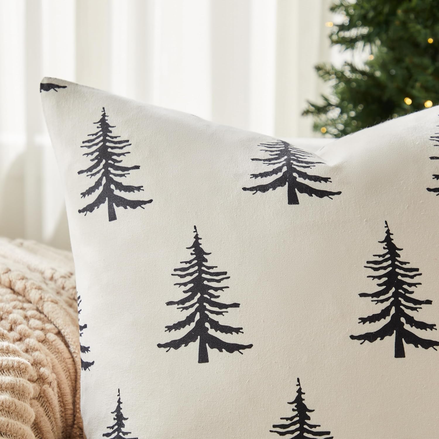 Wholesale Christmas Tree Printed Pillow Covers | Holiday Cushion Supplier